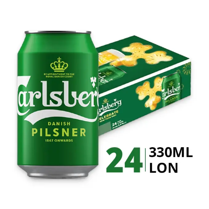 Thùng bia carlsberg Pilsner 330ml - 24 lon