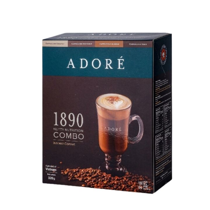 Cà phê Adoré 1890 Nutty Nutrition 320g