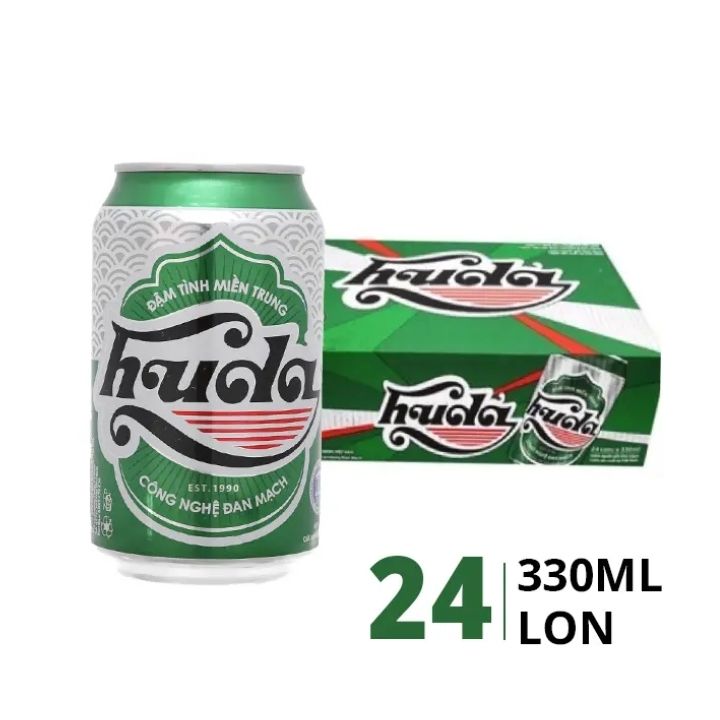 Thùng bia Huda 330ml - 24 lon