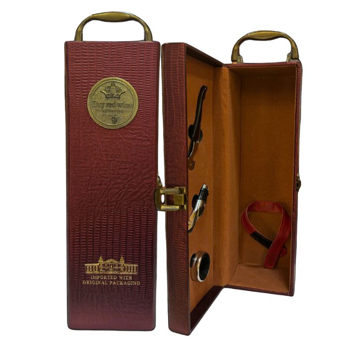 Hộp da 1 chai đồng xu đỏ GB 102-3 F25