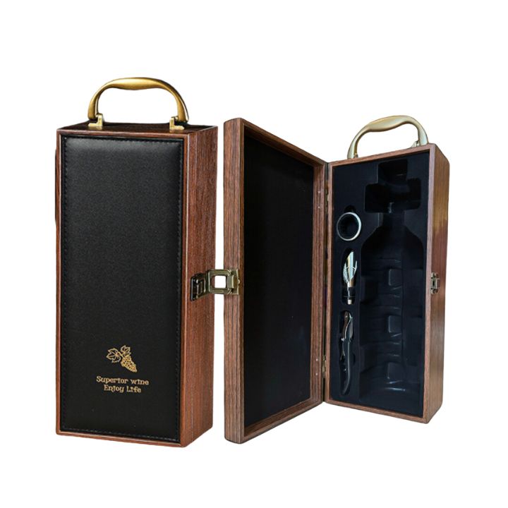 Hộp 1 chai gỗ da đen GB 102-2 F25