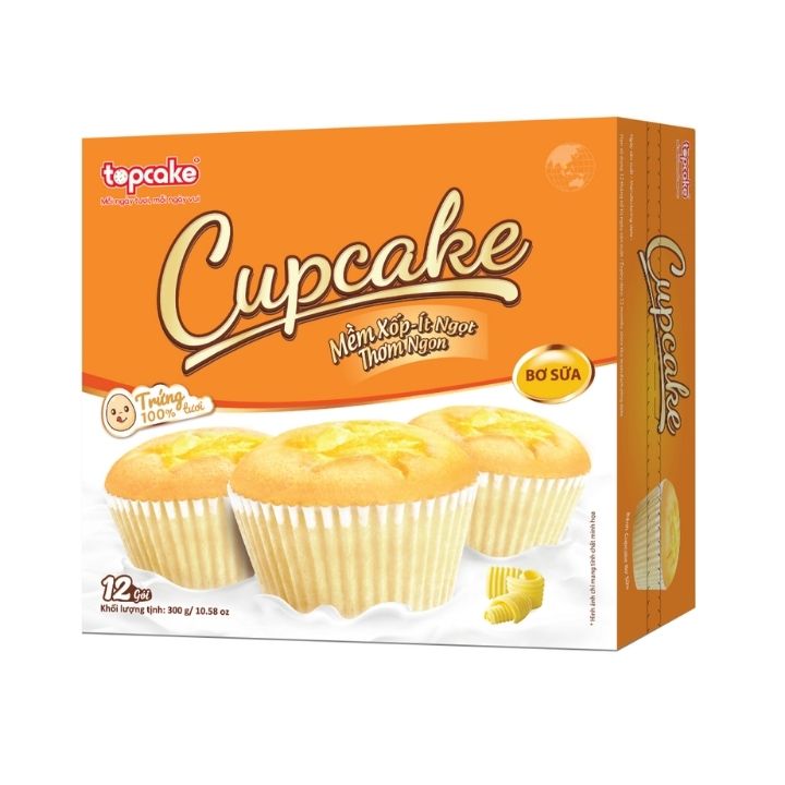 Bánh CUPCAKE  Bơ sữa- 300g