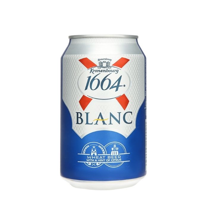 Bia 1664 Blanc lon 330ml