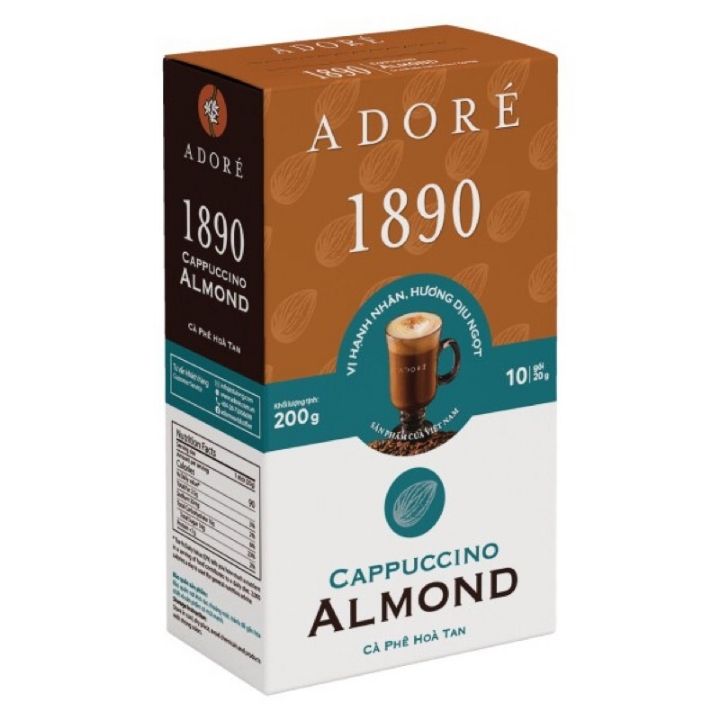 Cà phê Adoré 1890 Cappuccino Almond-200g