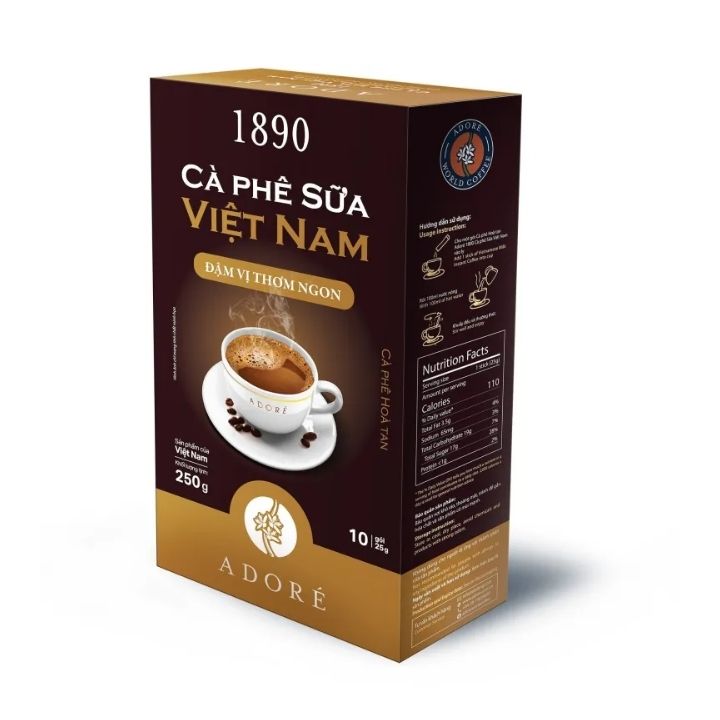 Cà phê Adoré 1890 cà phê sữa Việt Nam-250g