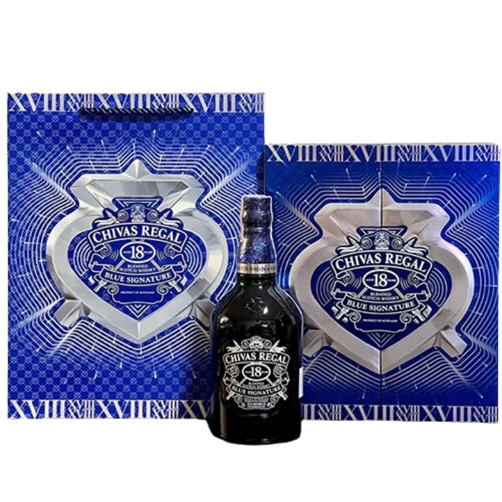 Chivas 18YO Blue Signature 700ml Hộp quà F24