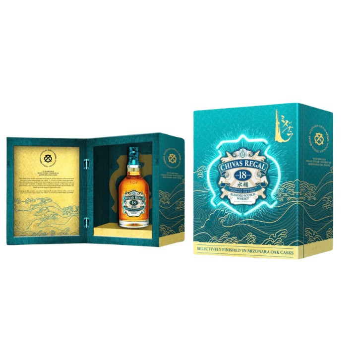 Chivas 18YO Mizunara 700ml Hộp quà F25