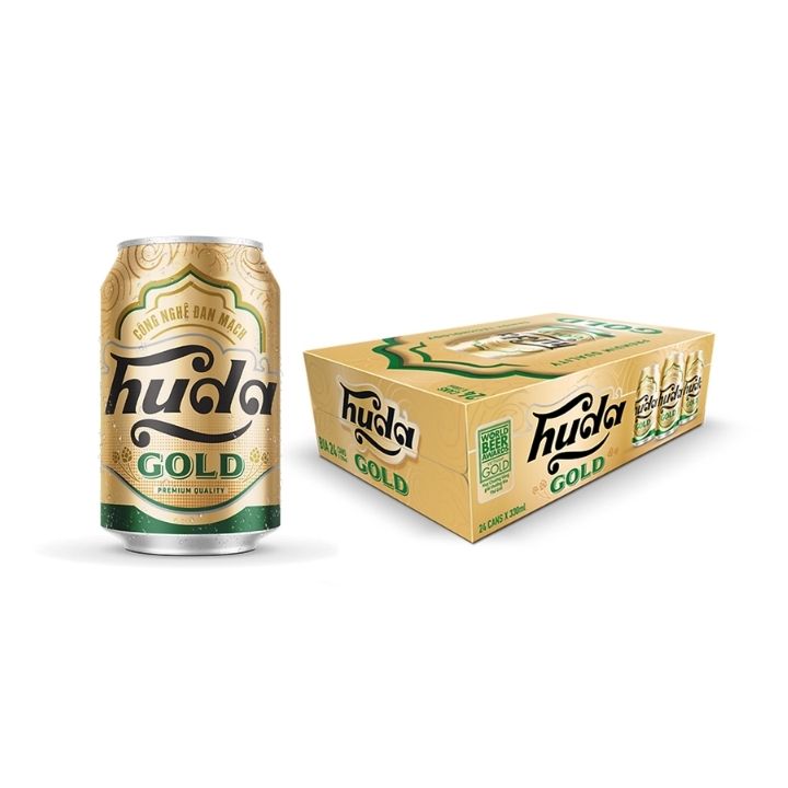 Thùng bia Huda Gold 330ml