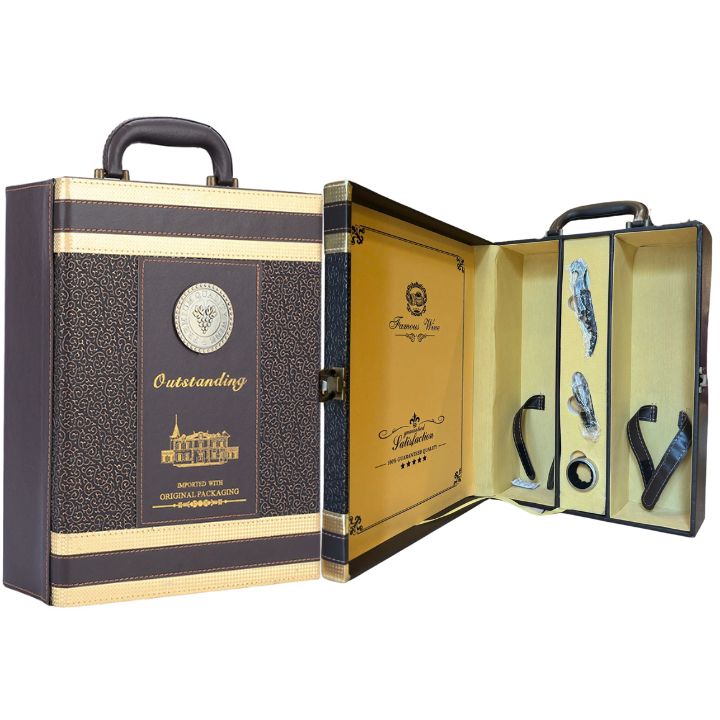 Hộp da 2 chai Outstanding GB203-14 F25