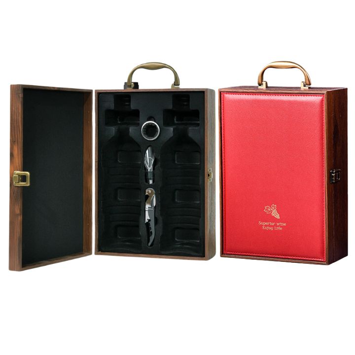 Hộp 2 chai gỗ da đỏ GB 203-9 F25