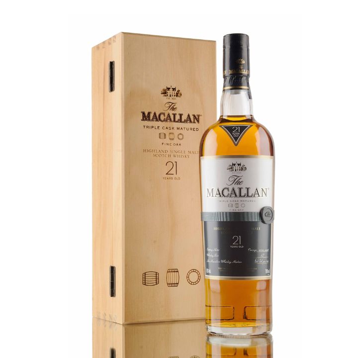 Macallan 21YO 700ml Hộp gỗ KM